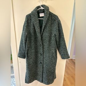 Relaxed Textured Overcoat in Dark Bottle Old Navy Size M